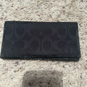 Coach checkbook holder